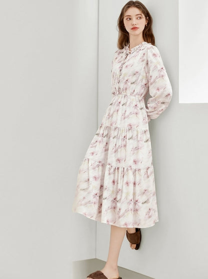 Tea Break French Floral Dress