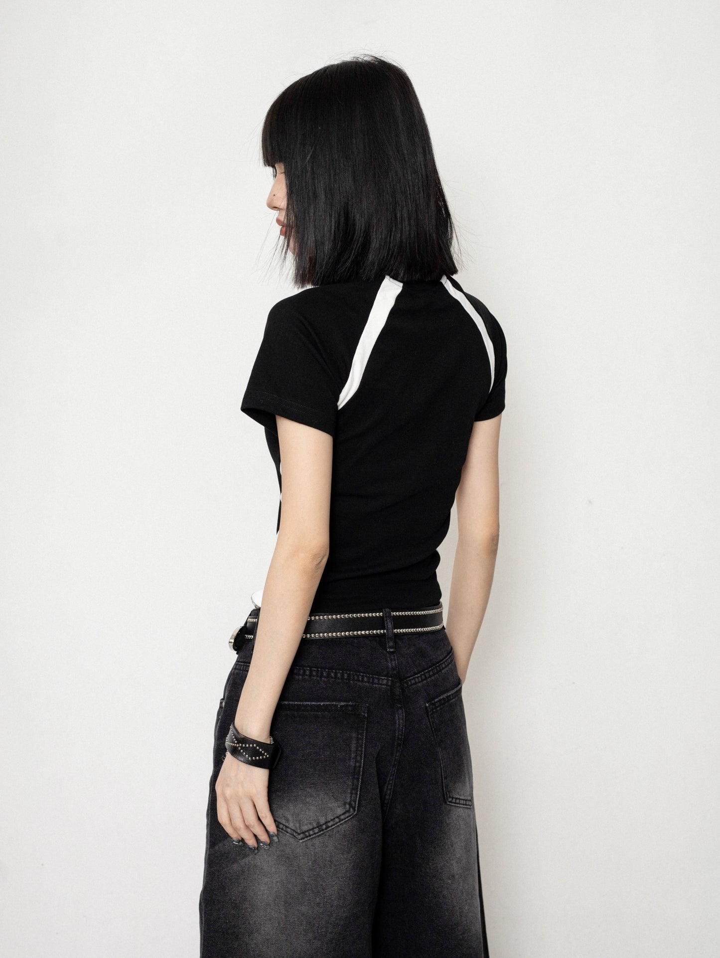 Black Slim Short Sleeve T-Shirt