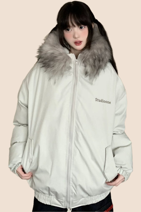 Dicker Kapuzen-Cotton-Jacke 