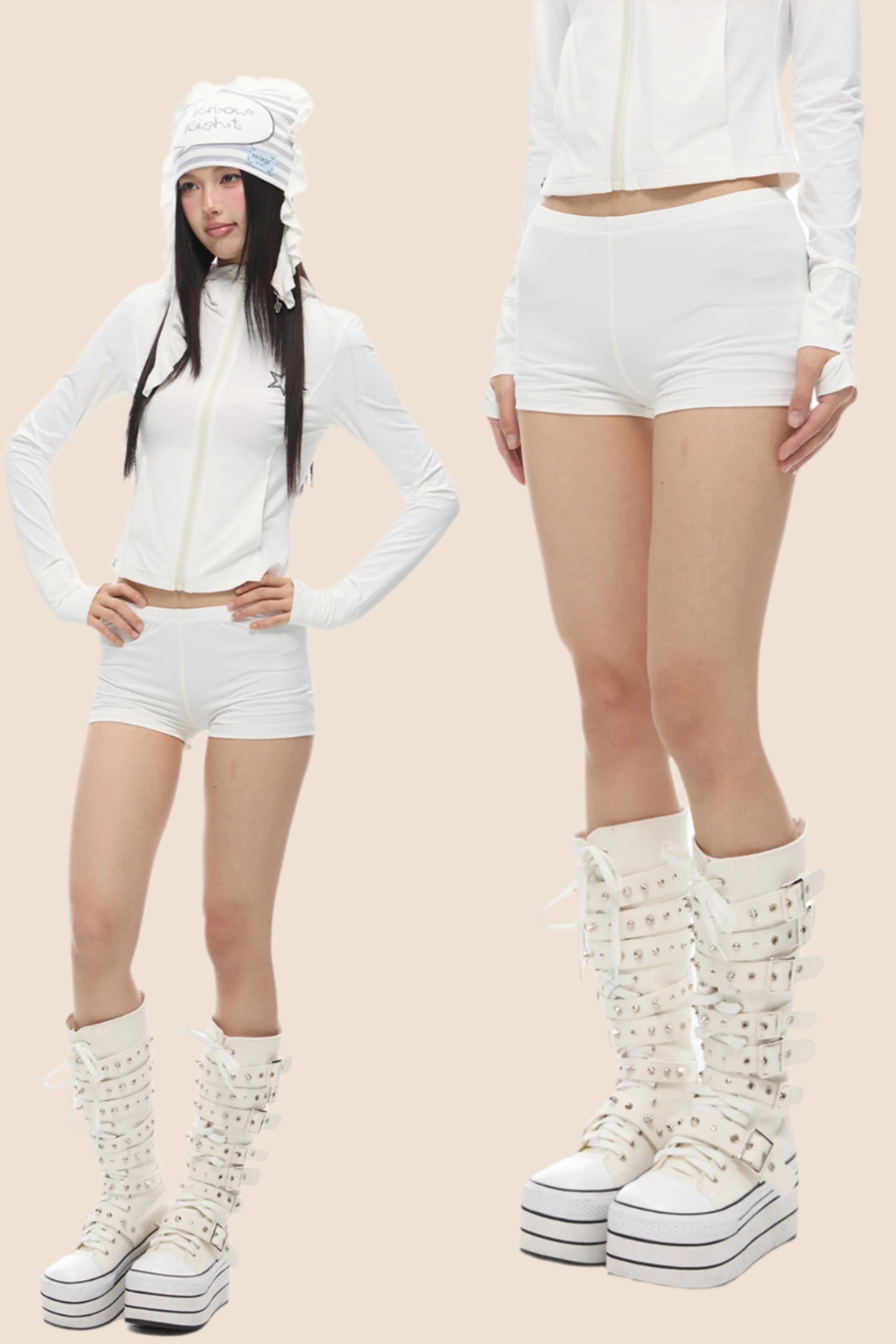 Retro Slim Sunshield Top Set-UP