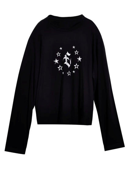 American Star Print Long Sleeve T-Shirt