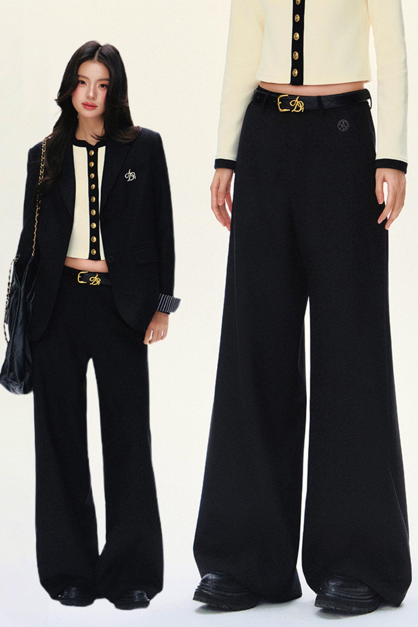 Tailored Wide-Waist Trousers