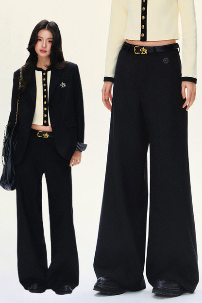 Tailored Wide-Waist Trousers