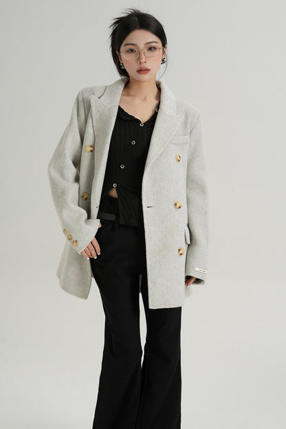 Premium Double-Breasted Wool Jacket