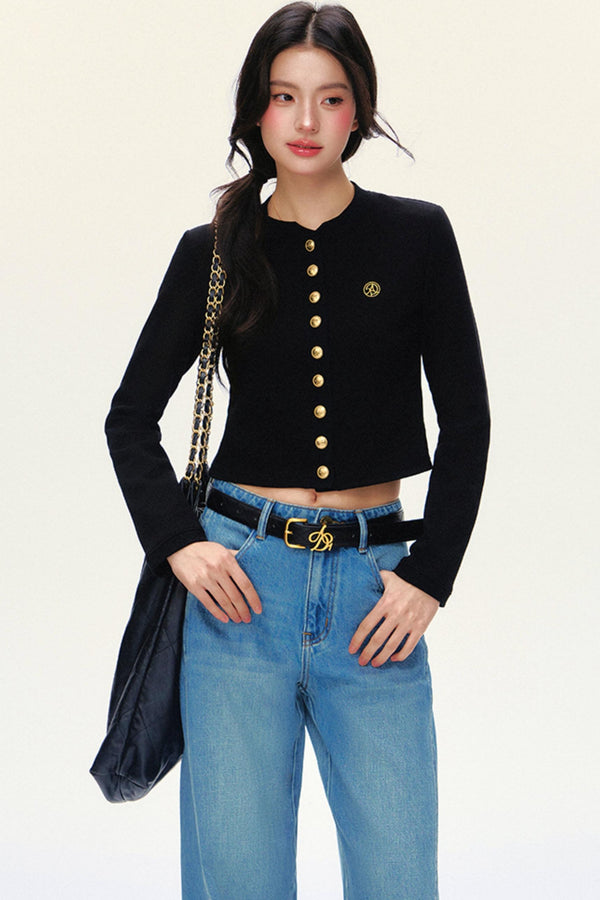 Luxury Short Knit Cardigan Set-Up