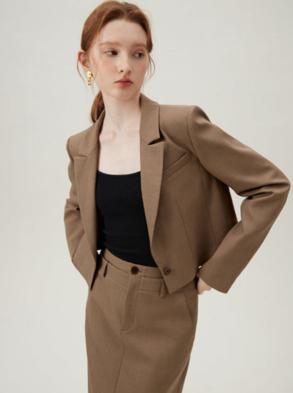 Short Blazer Spring Professional Suit Set-Up