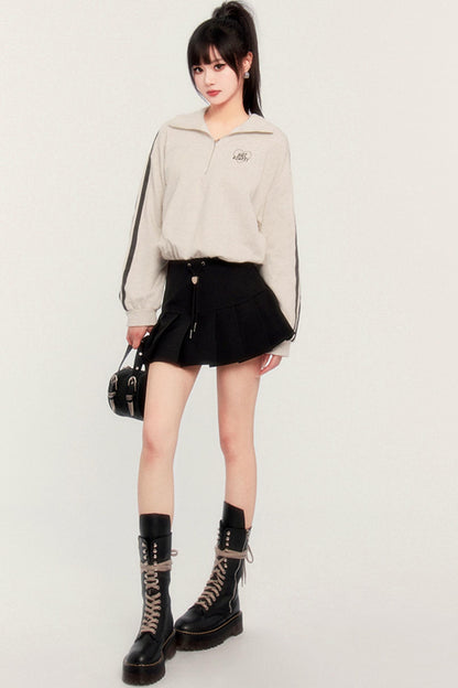 Casual Tennis Two-Piece Pleated Dress