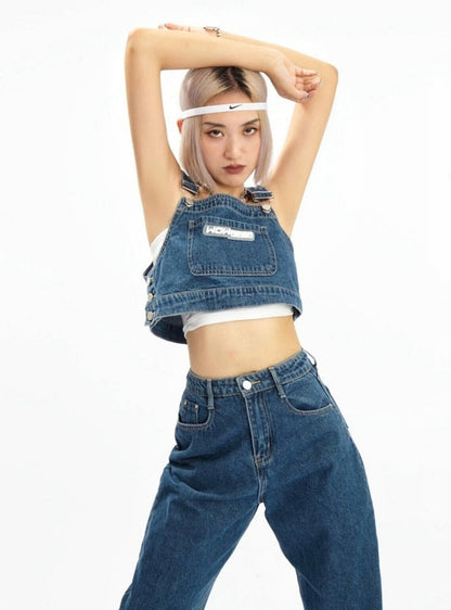 Function Denim Bib Pants Set