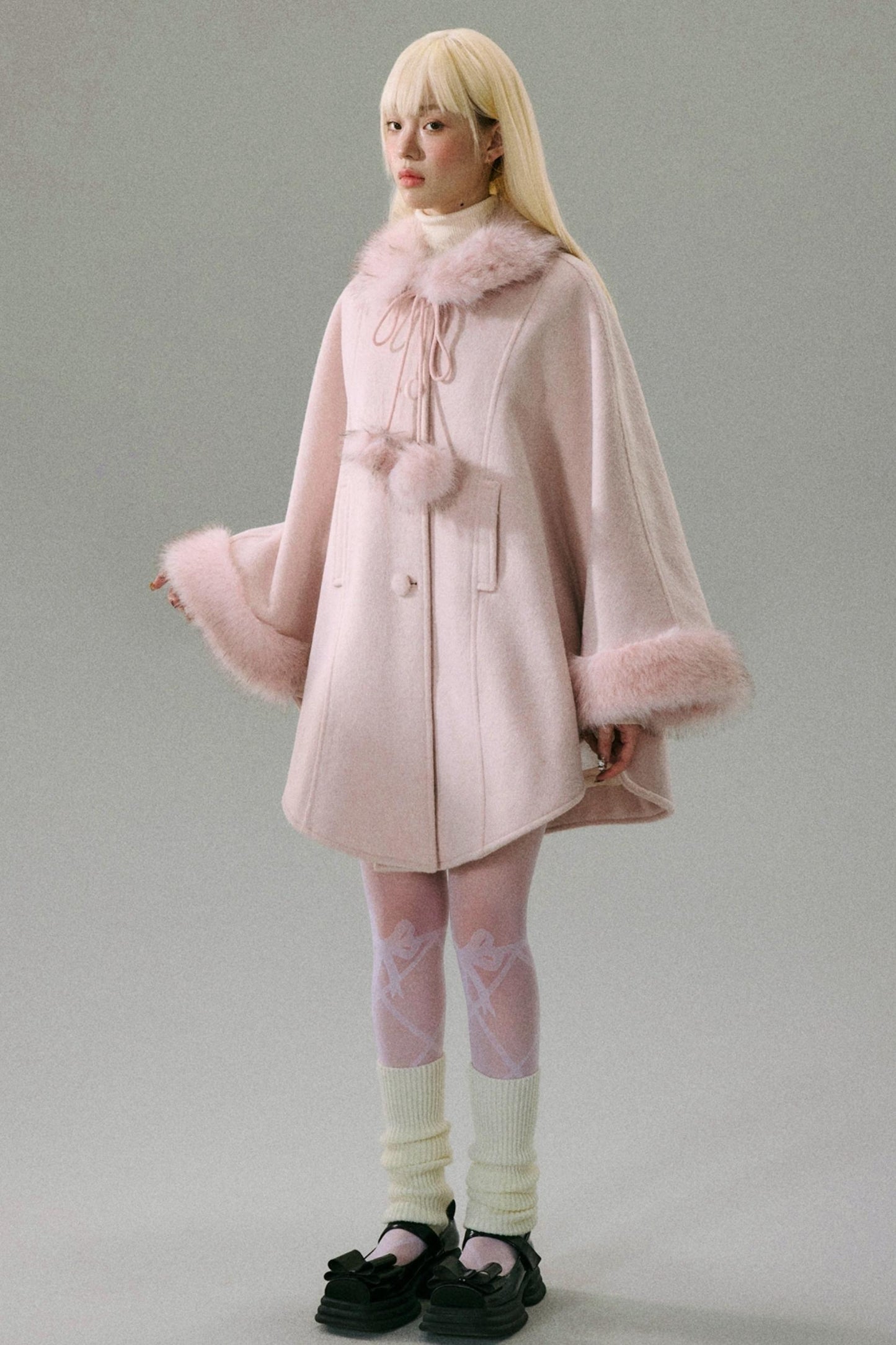 Niche Design Pink Tweed Coat