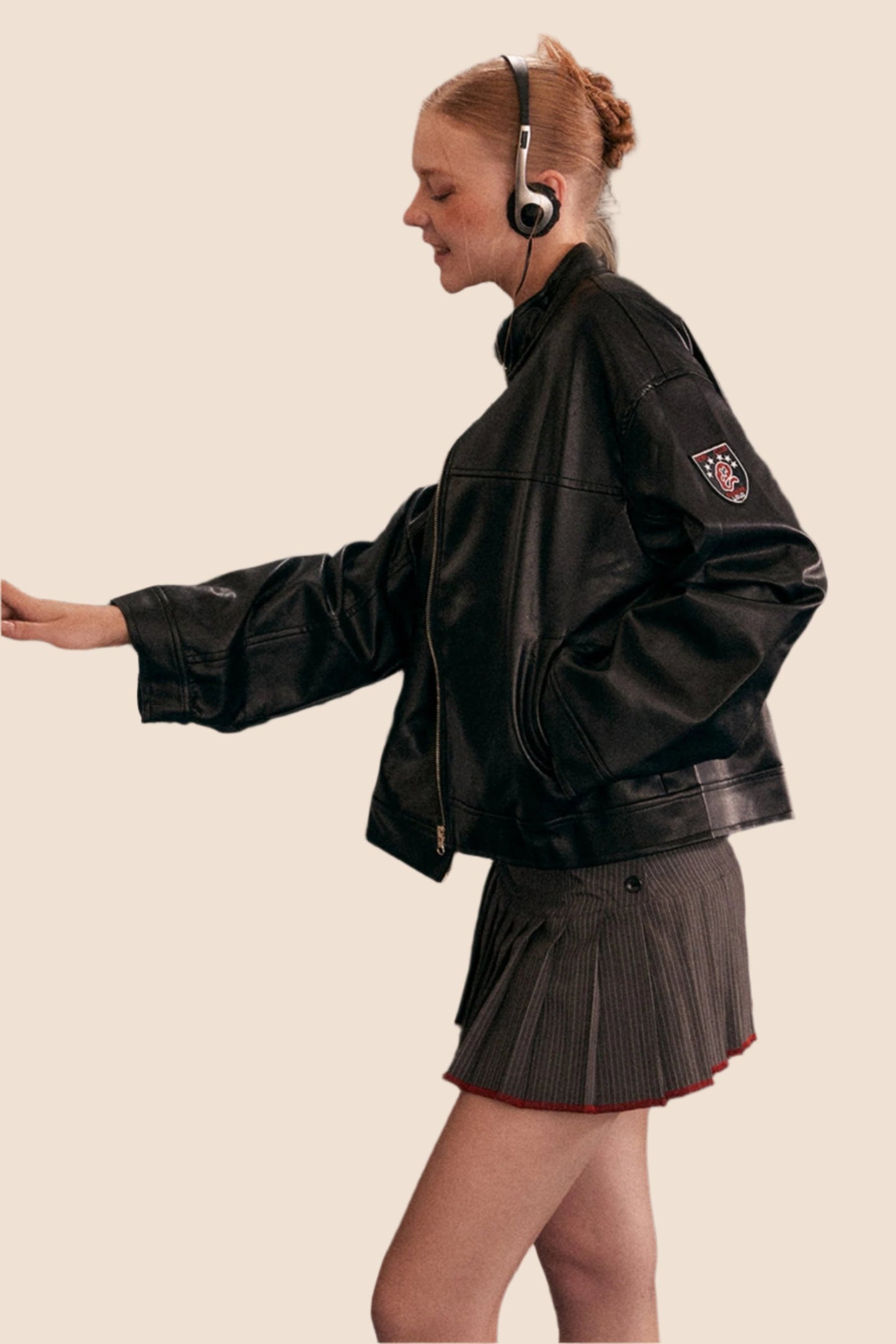 Retro Biker PU Leather Coat