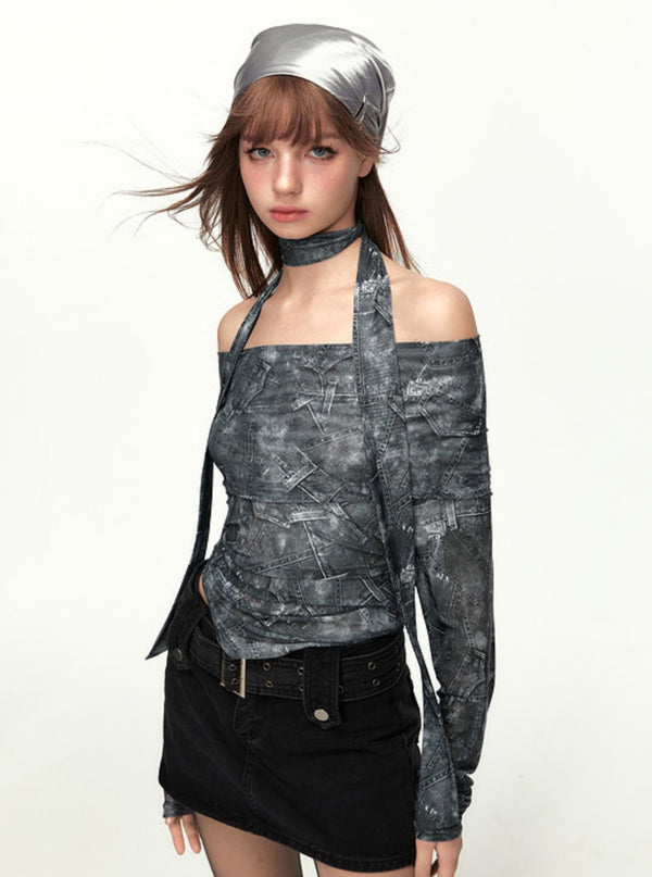 Retro Sweet Cool Style Printed T-Shirt