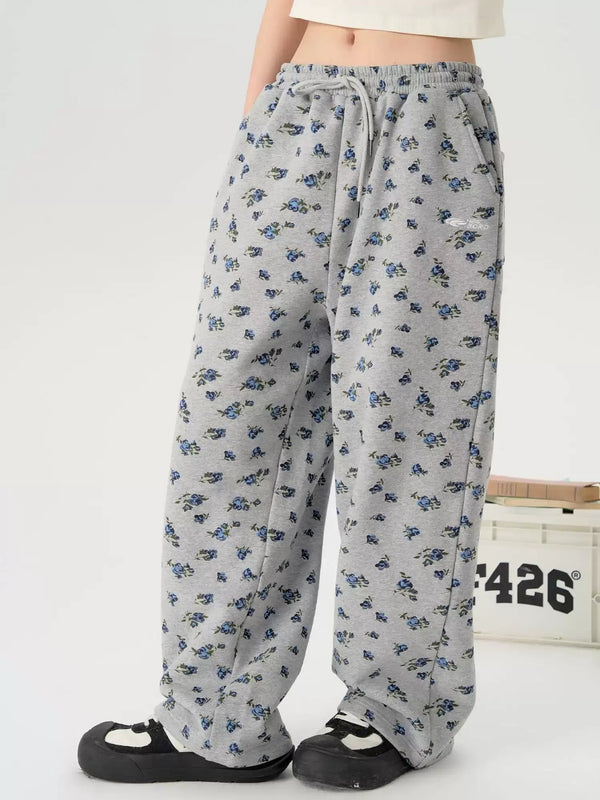 Loose Floral Streetwear Pants