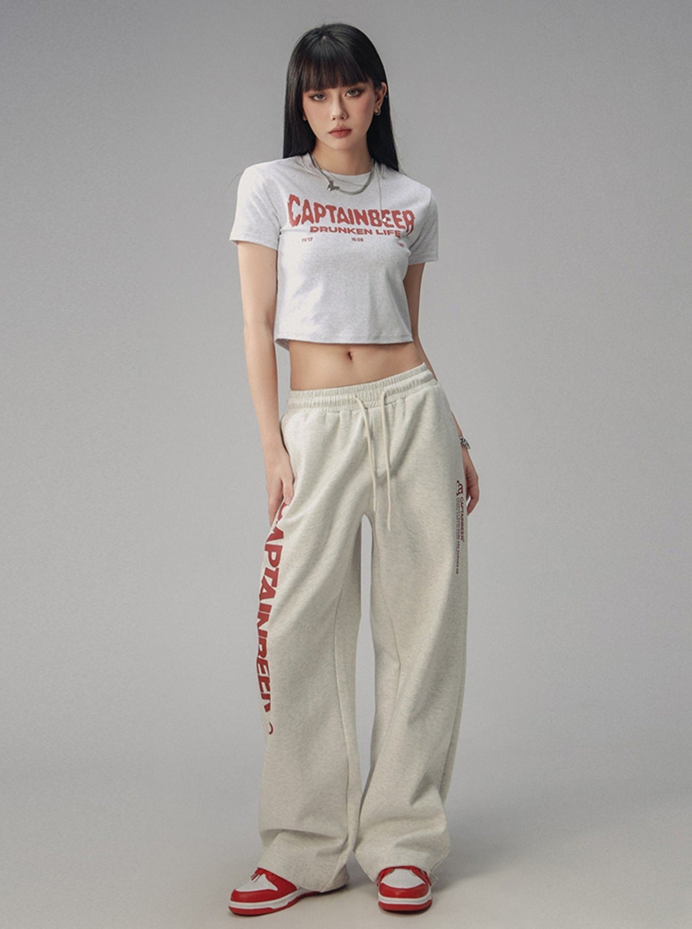 Waist Cropped Crew Neck T-Shirt