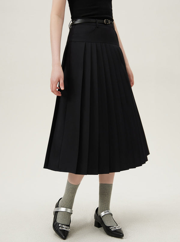 French Blazer High Waist A-Line Skirt Set-Up