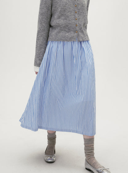 Casual Island Stripe Skirt