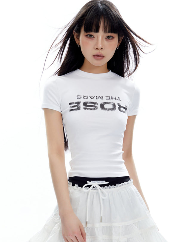 Classic Fit Logo Crop T-Shirt