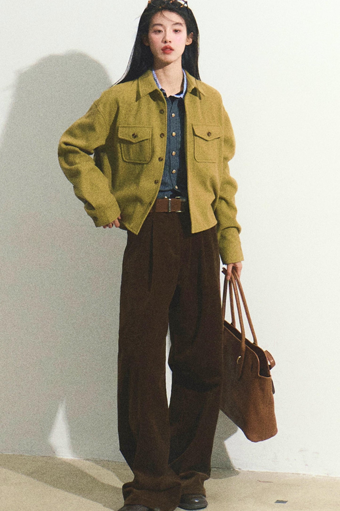 Casual Straight Corduroy Pants