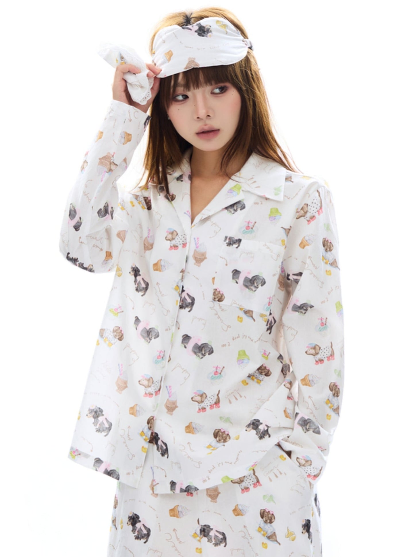 Sleepy Bear Puppy Pajamas Set-Up