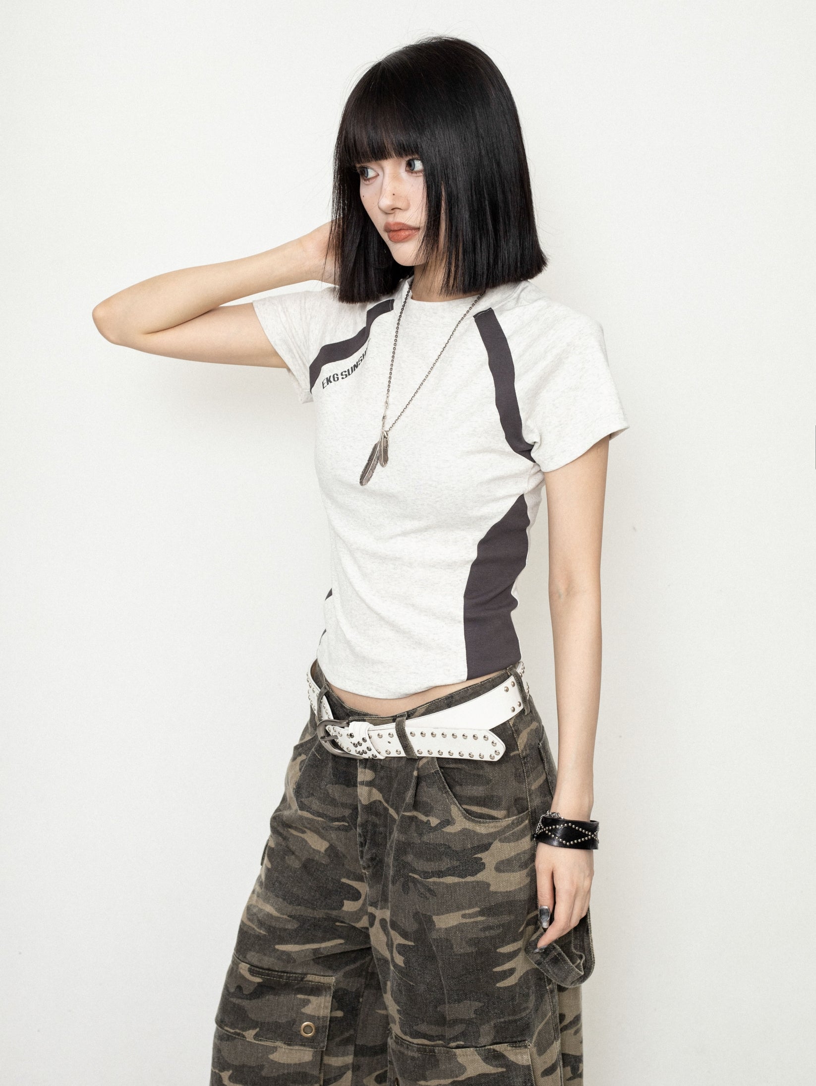 Black Solid Short Sleeves Shirt