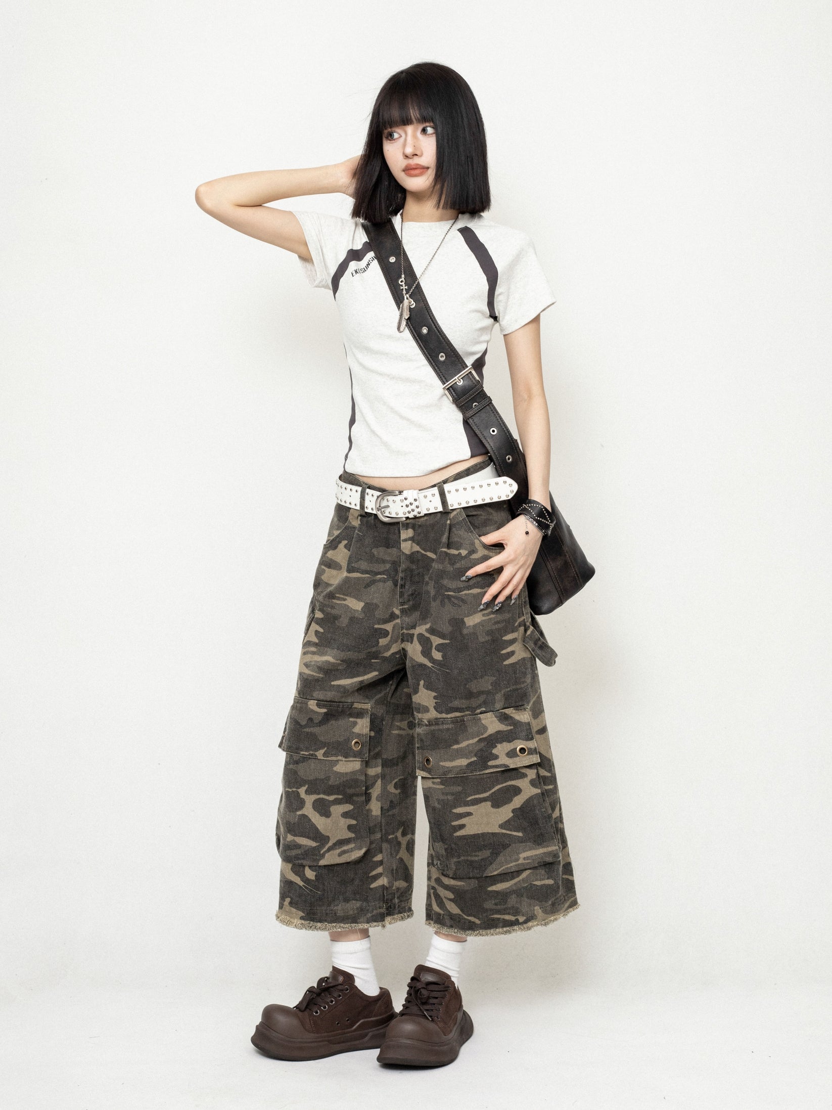 Black Shirt with Short Sleeves main image 1