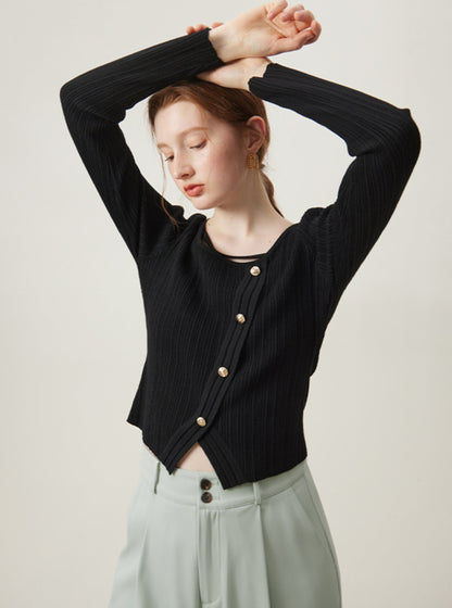 French Elegance Knitwear Top