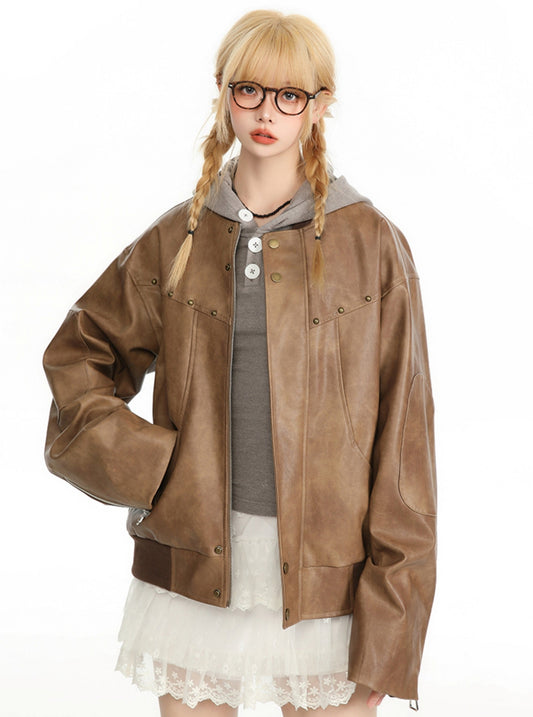 Maillard Niche Design Leather Jacket
