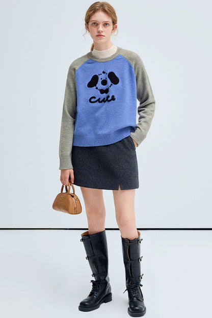 Claire College Puppy Sweater