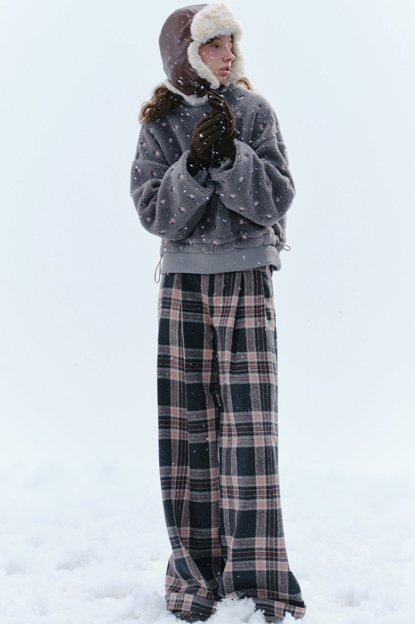 Vintage Tweed Plaid Pants