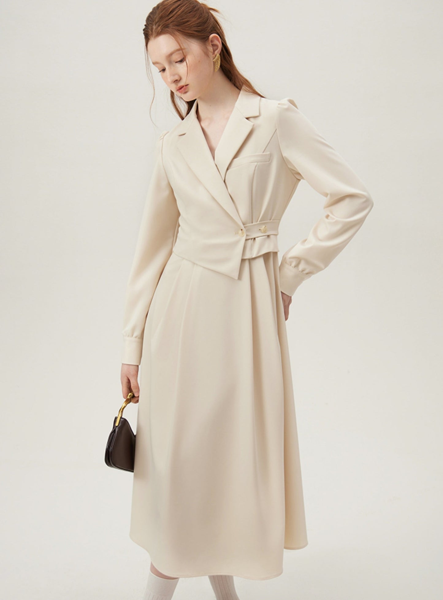 Shore Skirt Long Sleeve Suit Dress