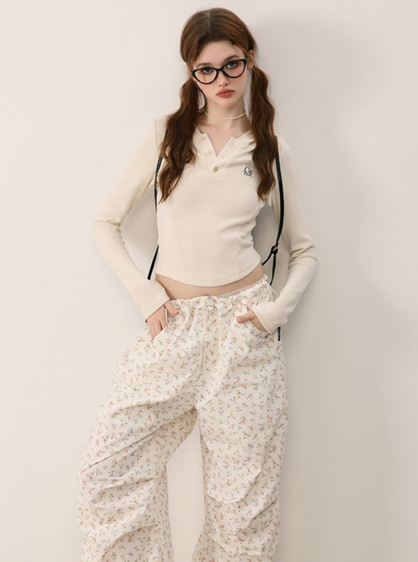 Basic Multicolor Underneath Cropped Top