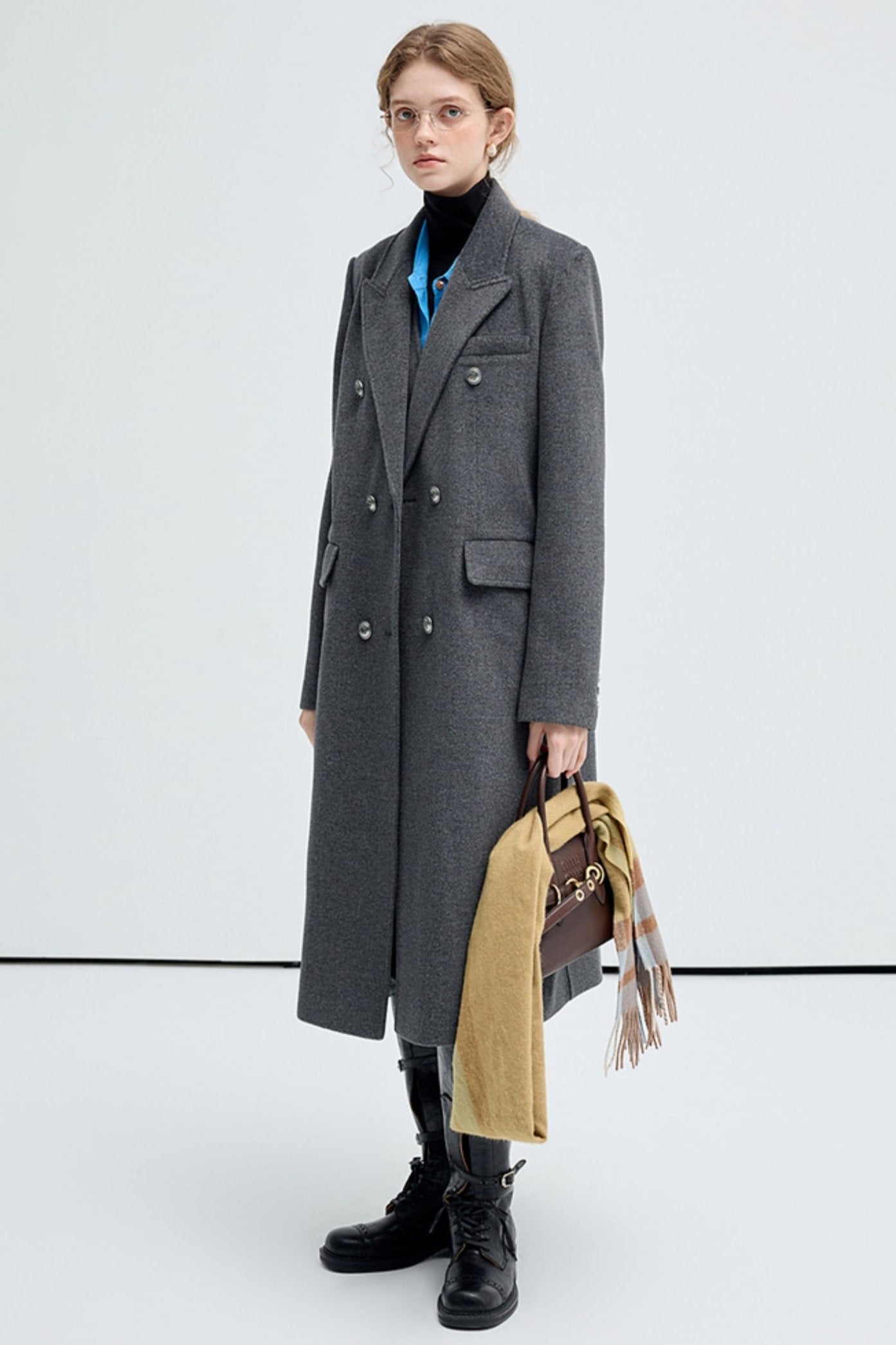 Long Silhouette Tweed Jacket