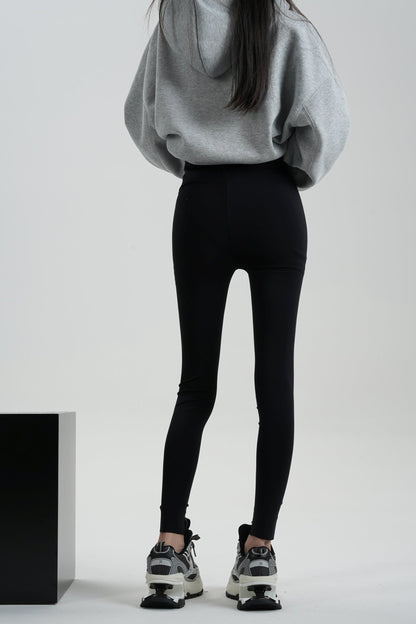 Slim Black Shark Leggings