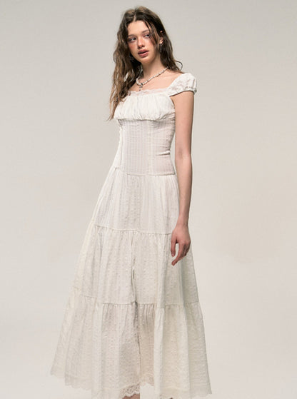 French Lace Cotton Dress