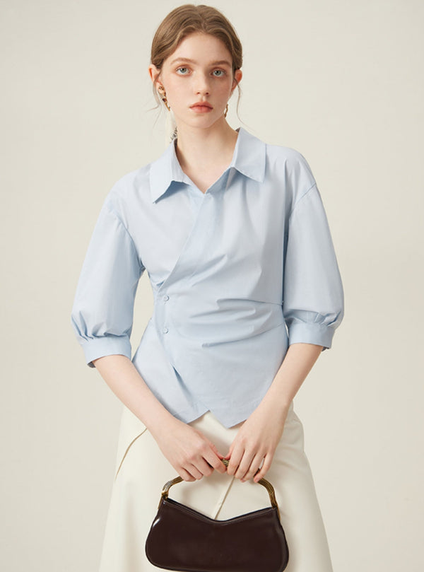 Asymmetrical Waist Design Top