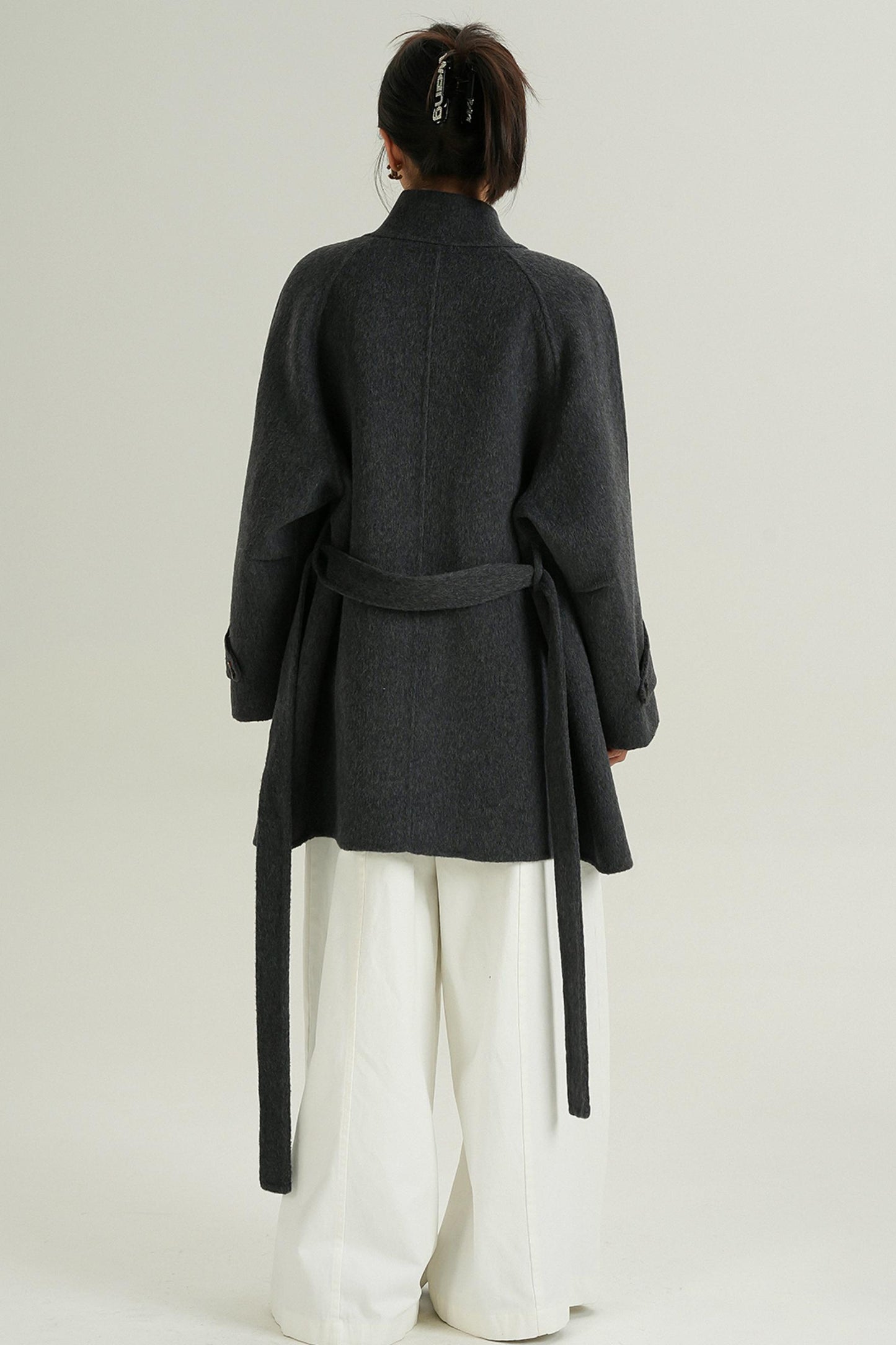 Half-Turtle Midi Wool Coat