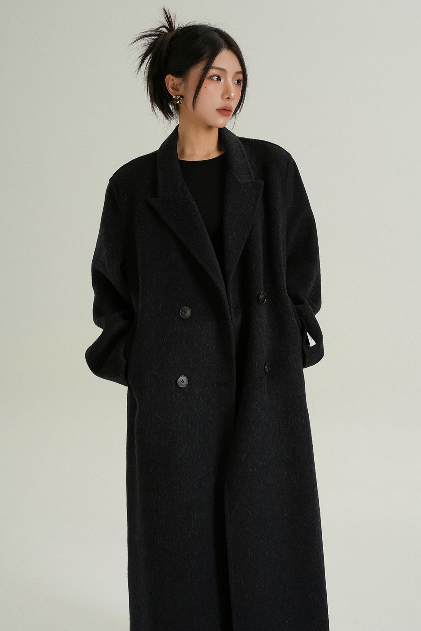 Double-Sided Wool Suit Coat