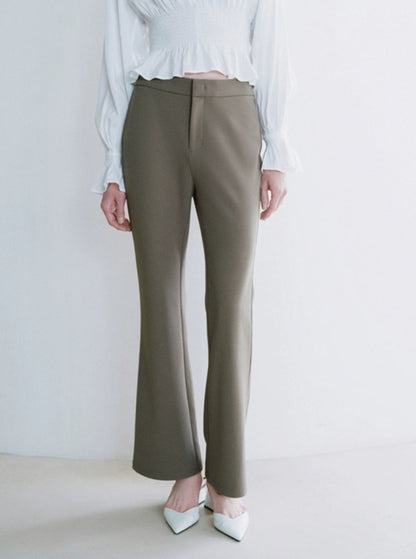 High-waisted Thin Flared Pants