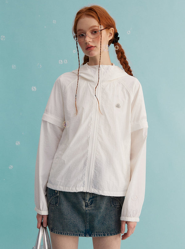 UV Protection Zipper Hooded Jacket