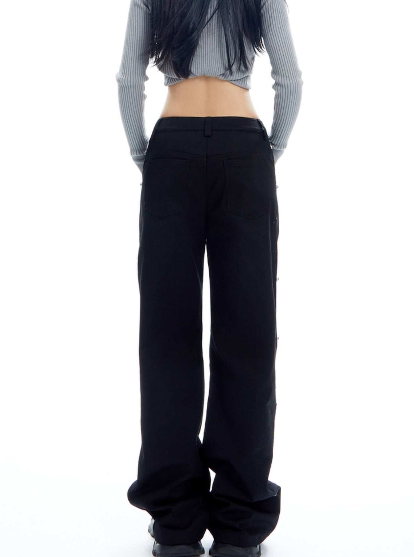 Niche Stud Straight Leg Casual Pants