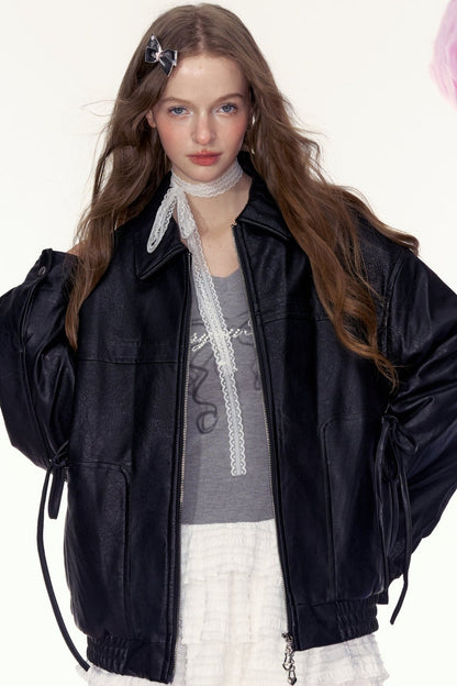 American Retro Lace Up Jacket