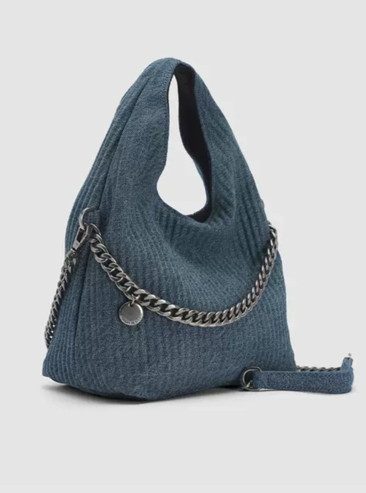 Vintage Denim Handheld Crossbody Bag