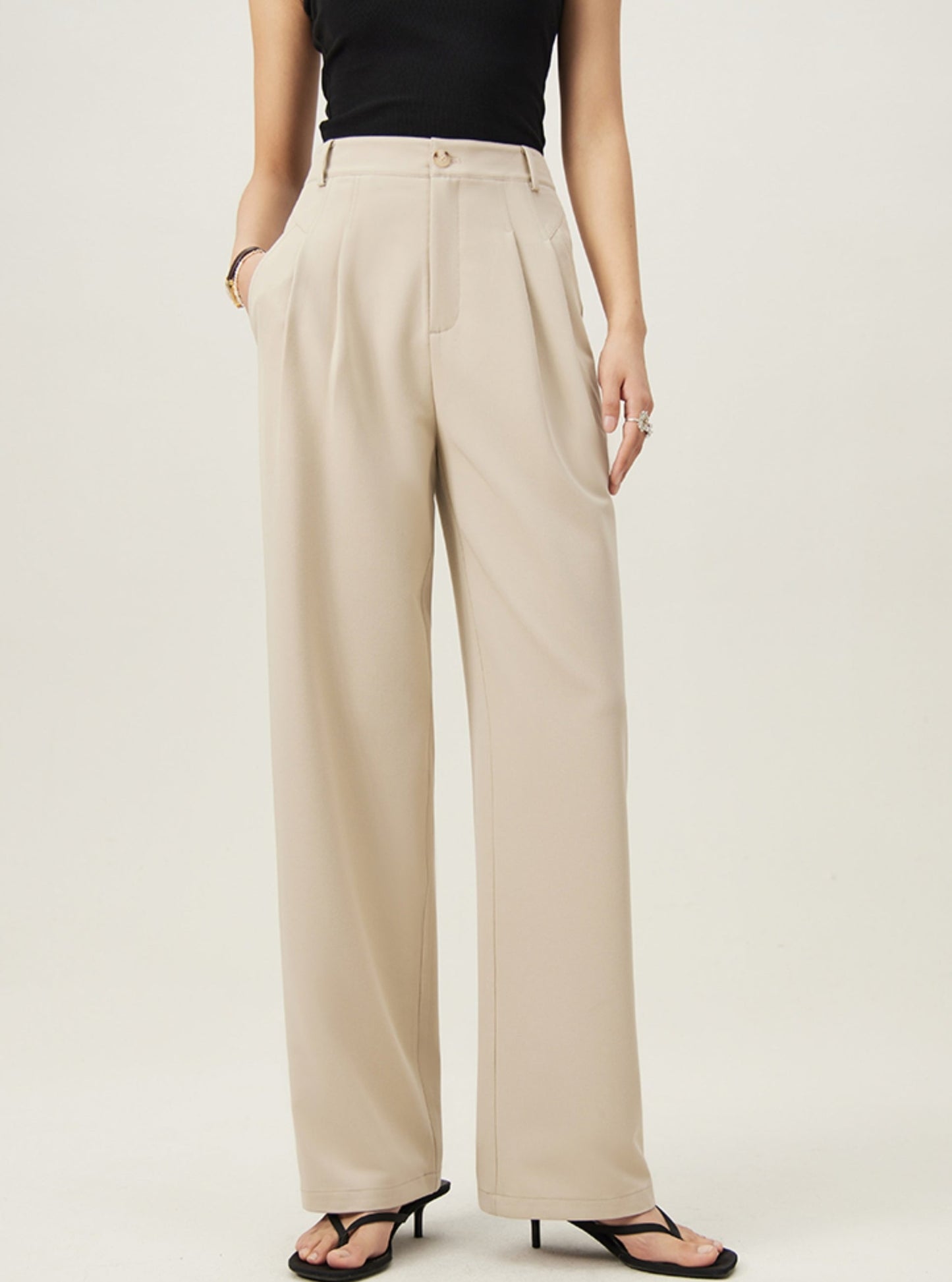 Slim Long Drape Pants