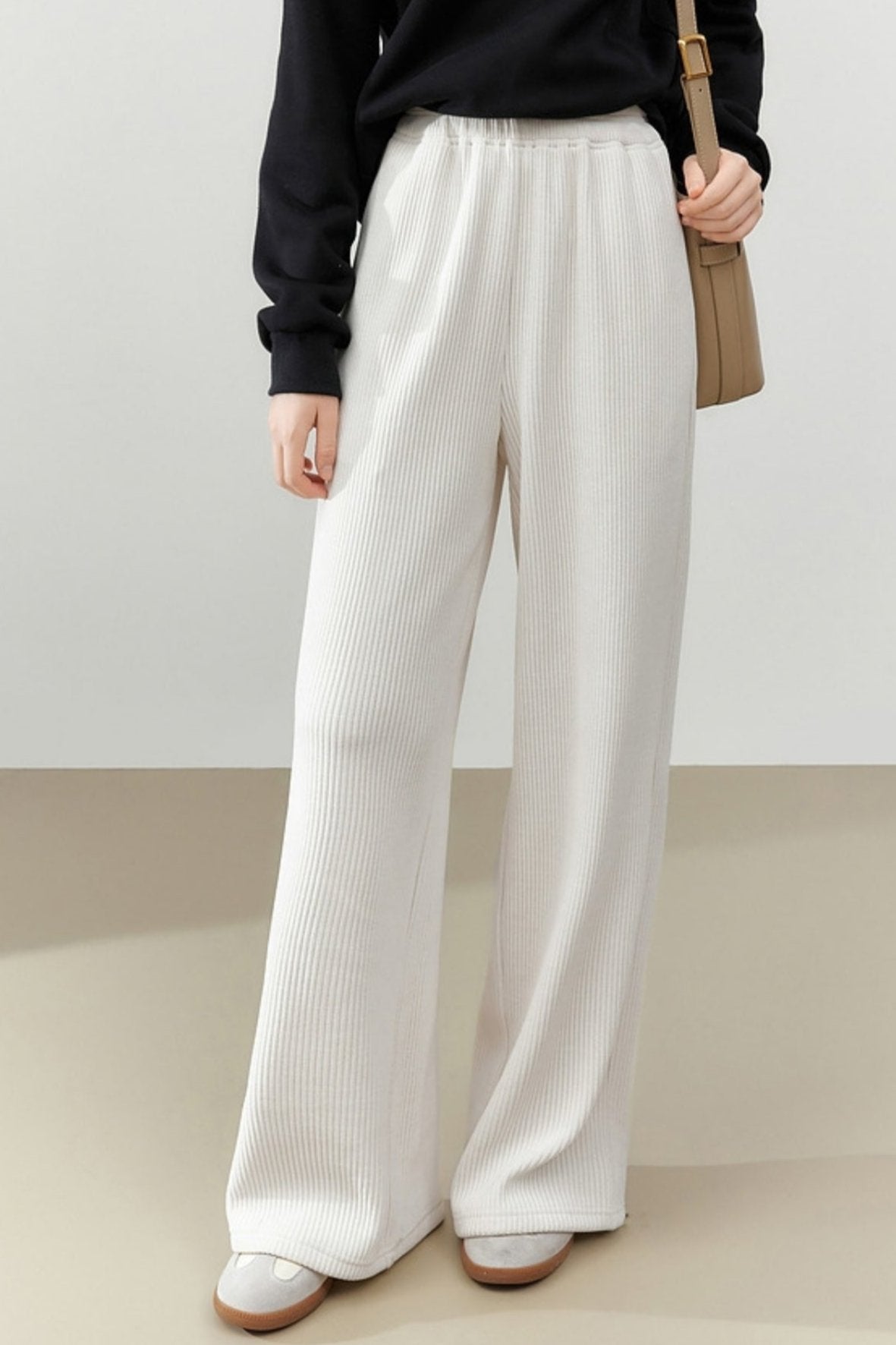 Straight-Leg Corduroy Pants