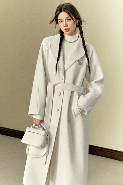 Woolen Long Slouchy Bathrobe Coat