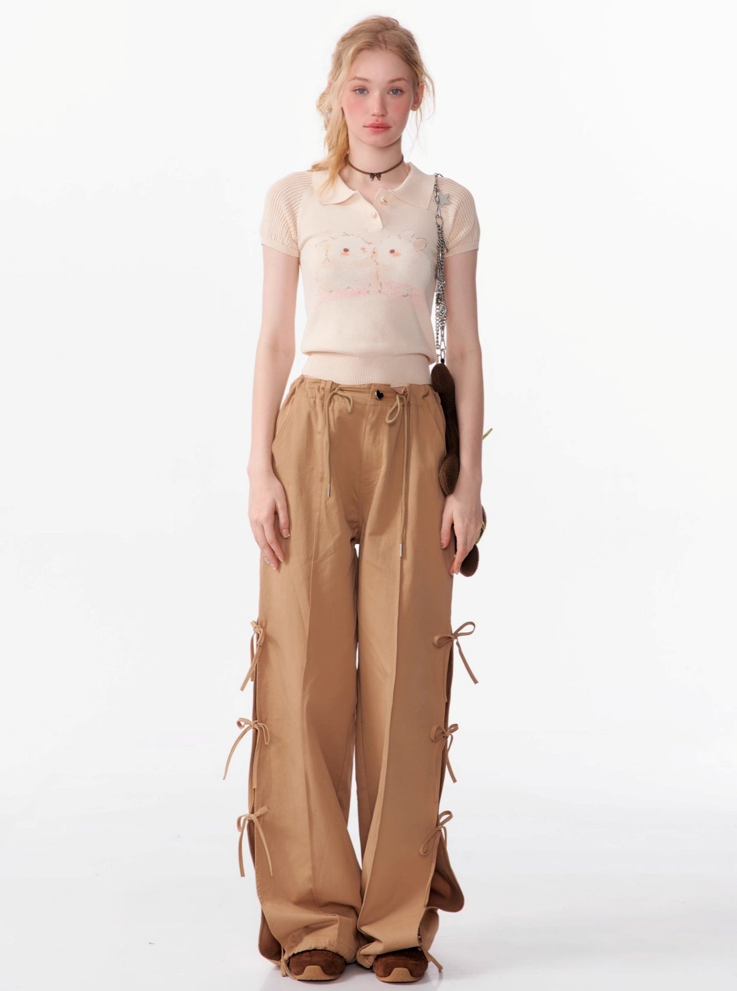 High Waist Wide-Leg Cargo Pants