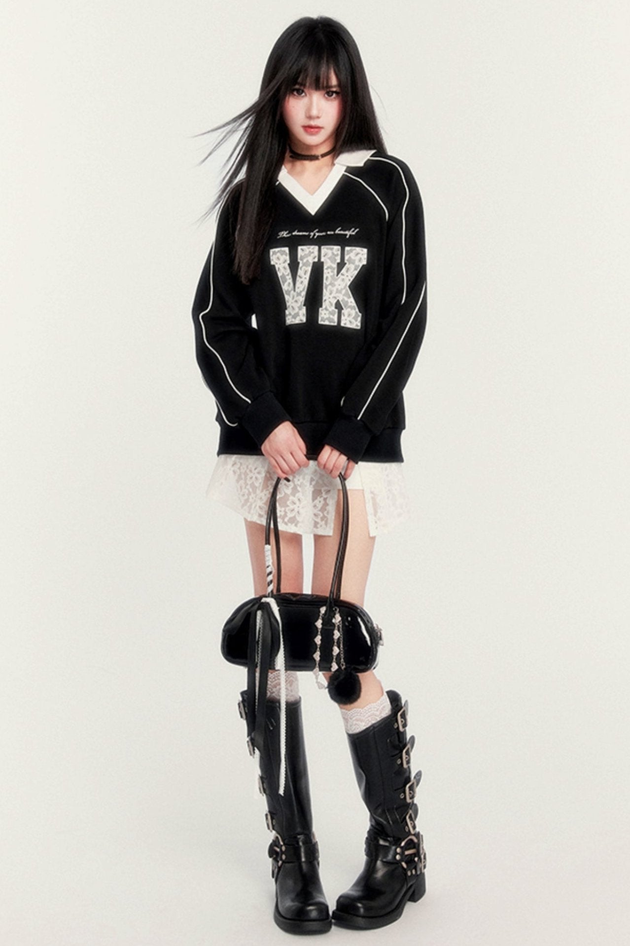 Embroidered VK Patch Sweatshirt