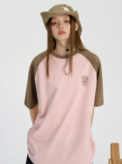 Hip-Hop OK Raglan Sleeve T-Shirt