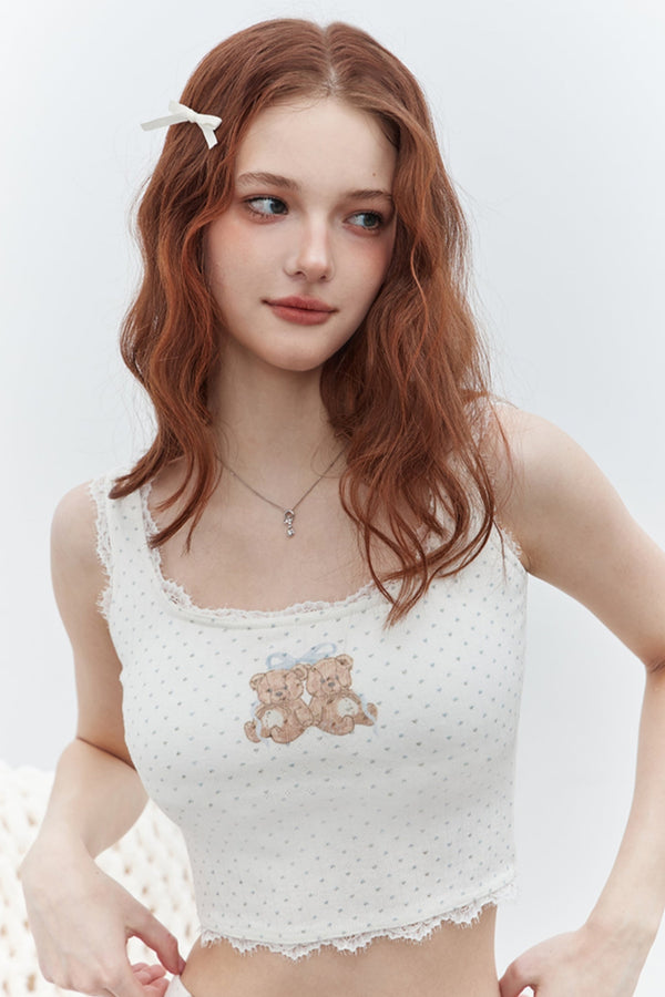 Love Bear Casual Vest Set-Up