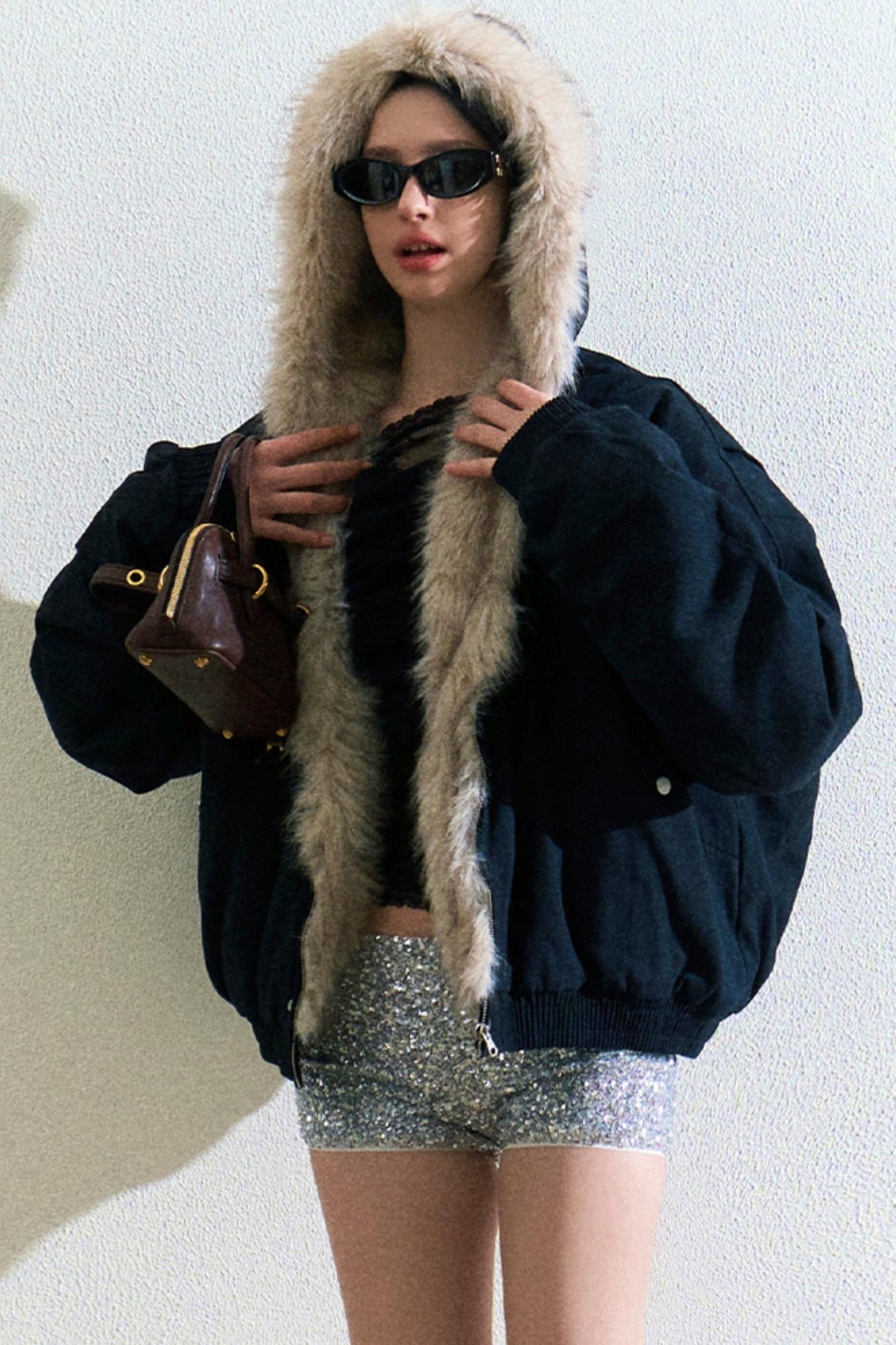 Cut-Out Lace Slimming Knit Top