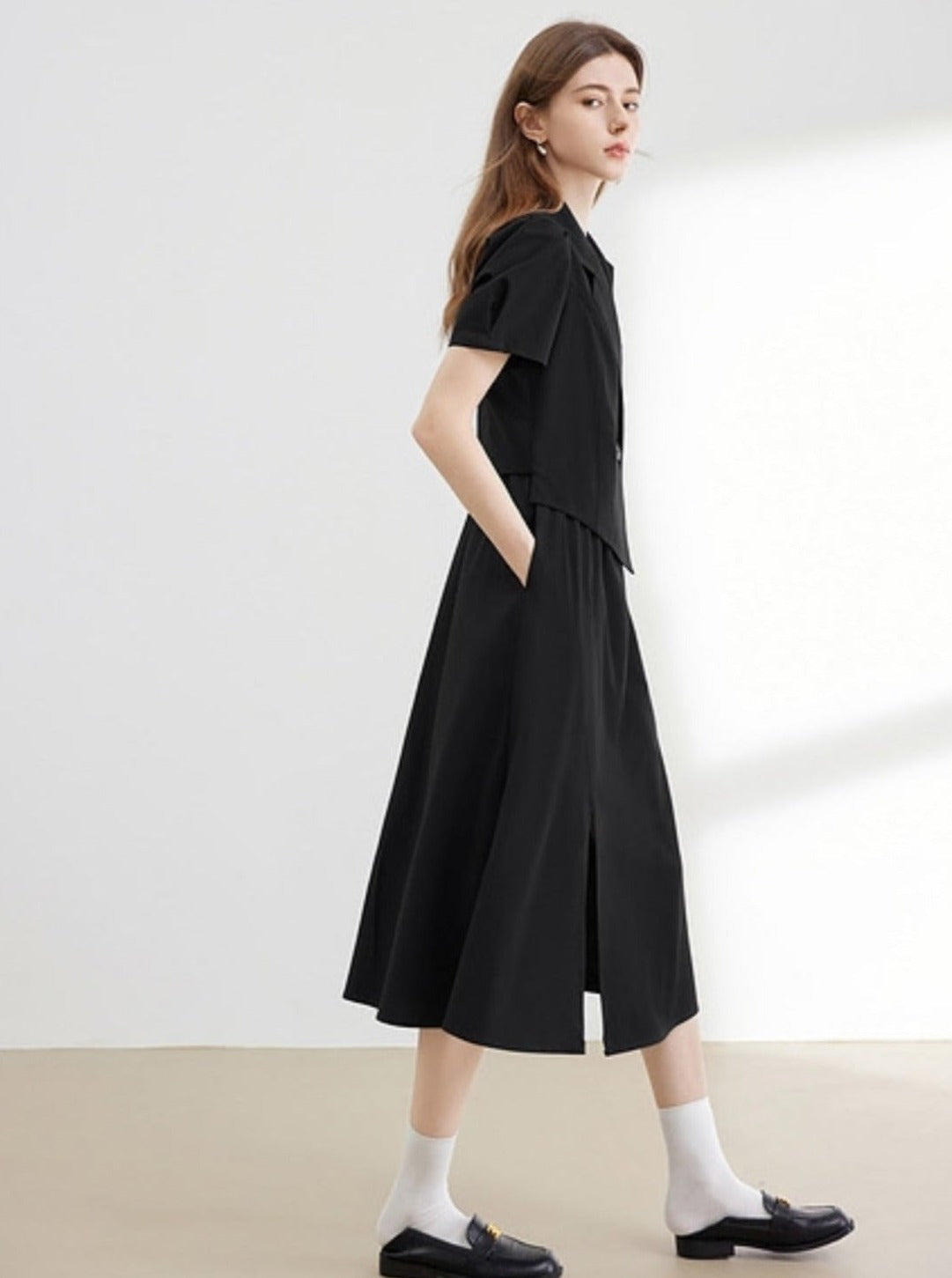 Two-Piece Collar Dress